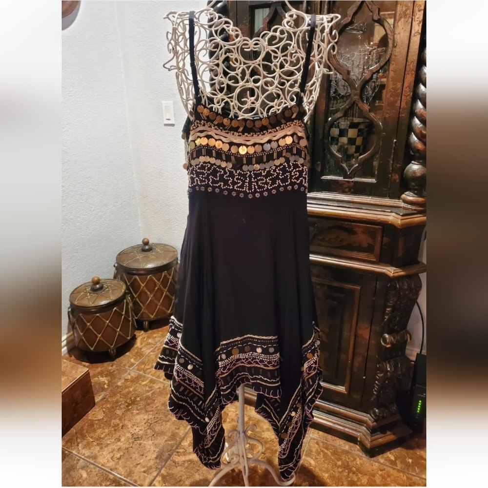 Free People Dress Sz 6  Beaded